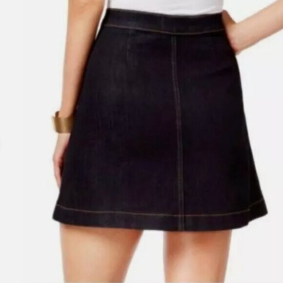 Buffalo Front Zip Jeans Skirt Rinse Wash High Rise Cadby Lavage Naturel Sz 31 - Picture 2 of 9